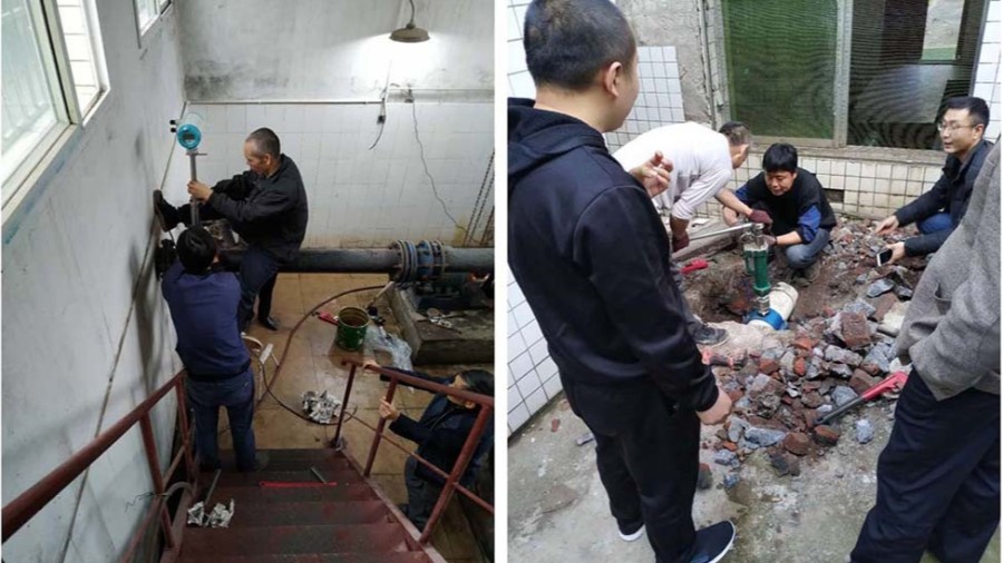 璧山区水利局插入式开云在线(中国)安装现场